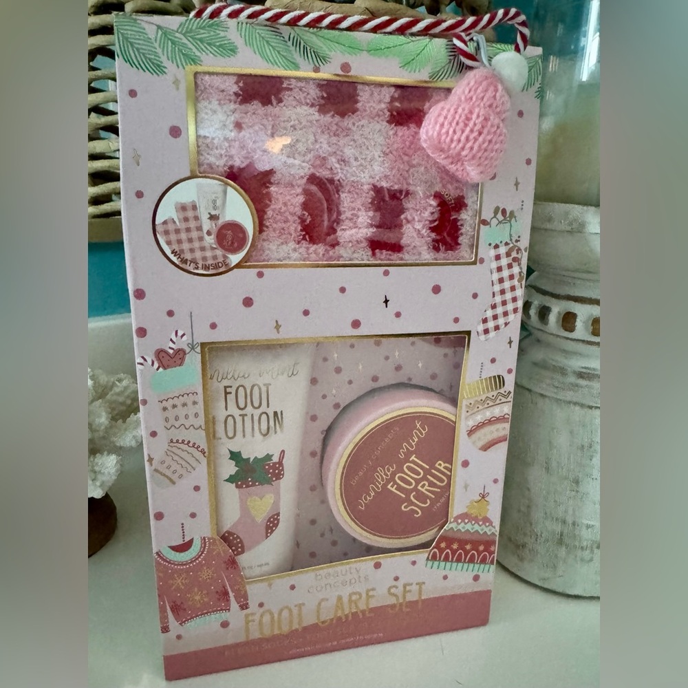Beauty Concepts Pink Vanilla Mint Foot Care Set
